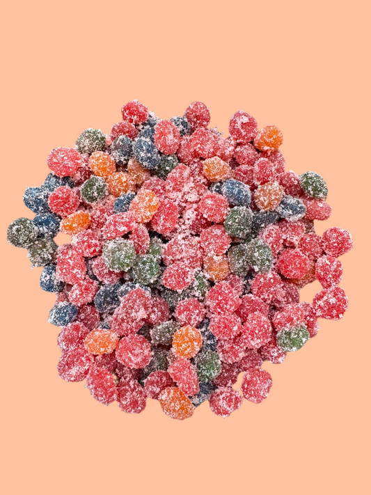 Extreme Sour Strawberry Peach Gushies