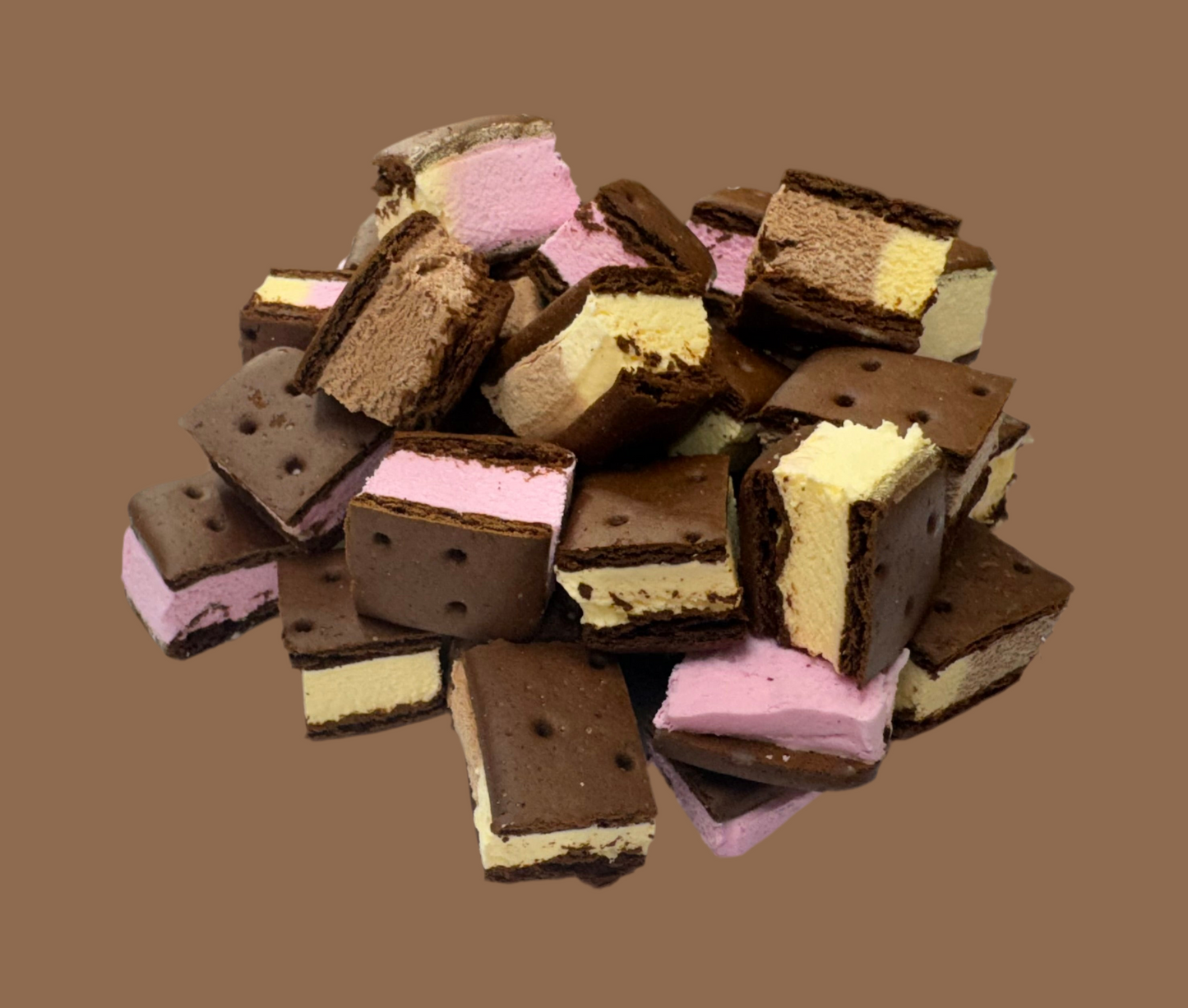 Freeze Dried Neapolitan Ice Cream Sammies