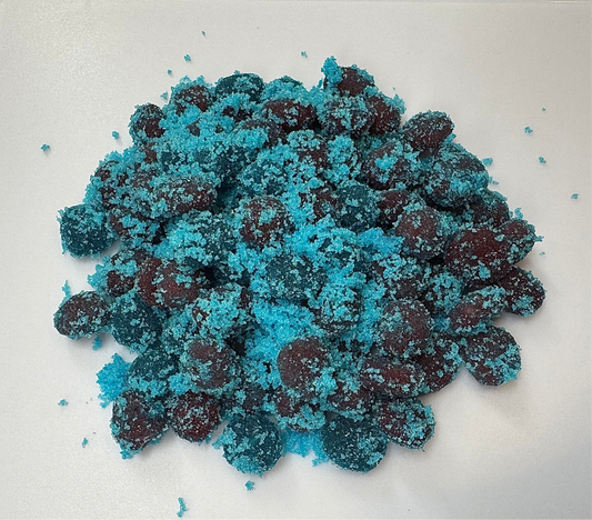 Extreme Sour Blue Raspberry Gushies